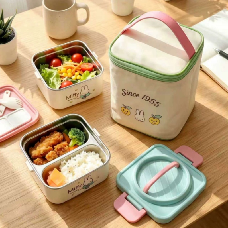 Meal Prep No Microwave - Miffy 304 Stainless Steel Lunch Box