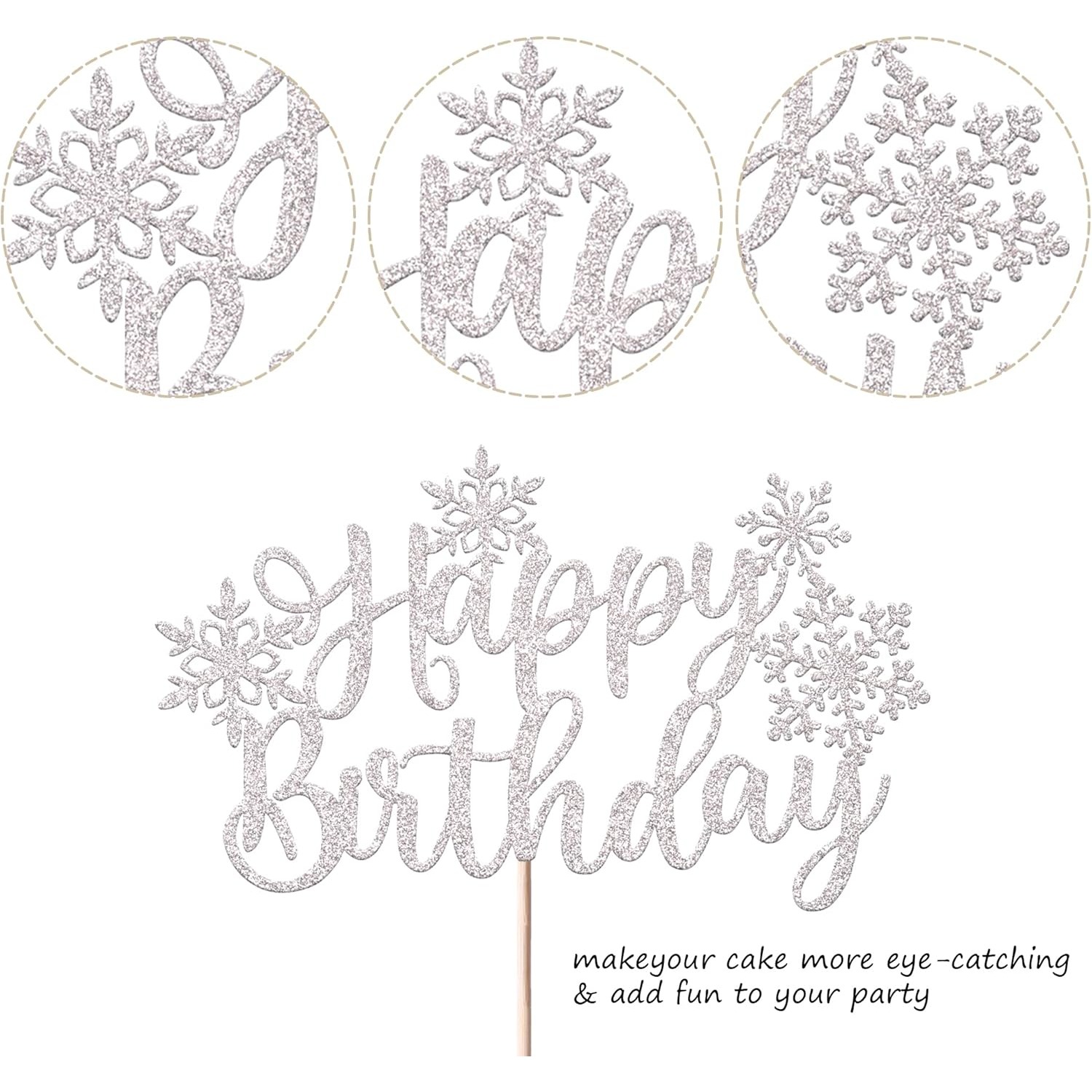 1 Pack Snowflake Happy Birthda - Meal Prep Frozen review and price
